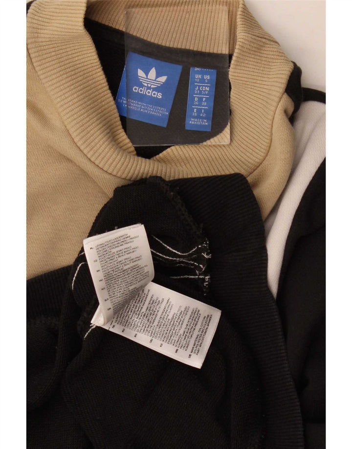 Γυναικείο φούτερ Adidas Oversized Jumper UK 10 Small Black Colourblock