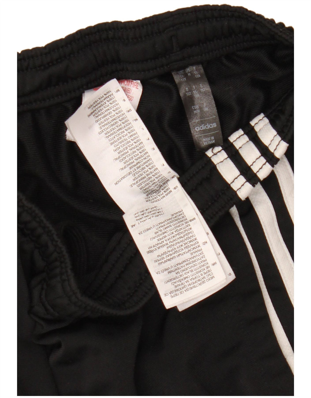 Παντελόνι φόρμας ADIDAS Girls 11-12 Years Μαύρο Πολυεστέρα