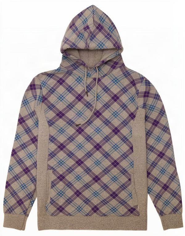 Jack & Jones Ανδρικό Hoodie Jumper XL Γκρι καρό βαμβακερό