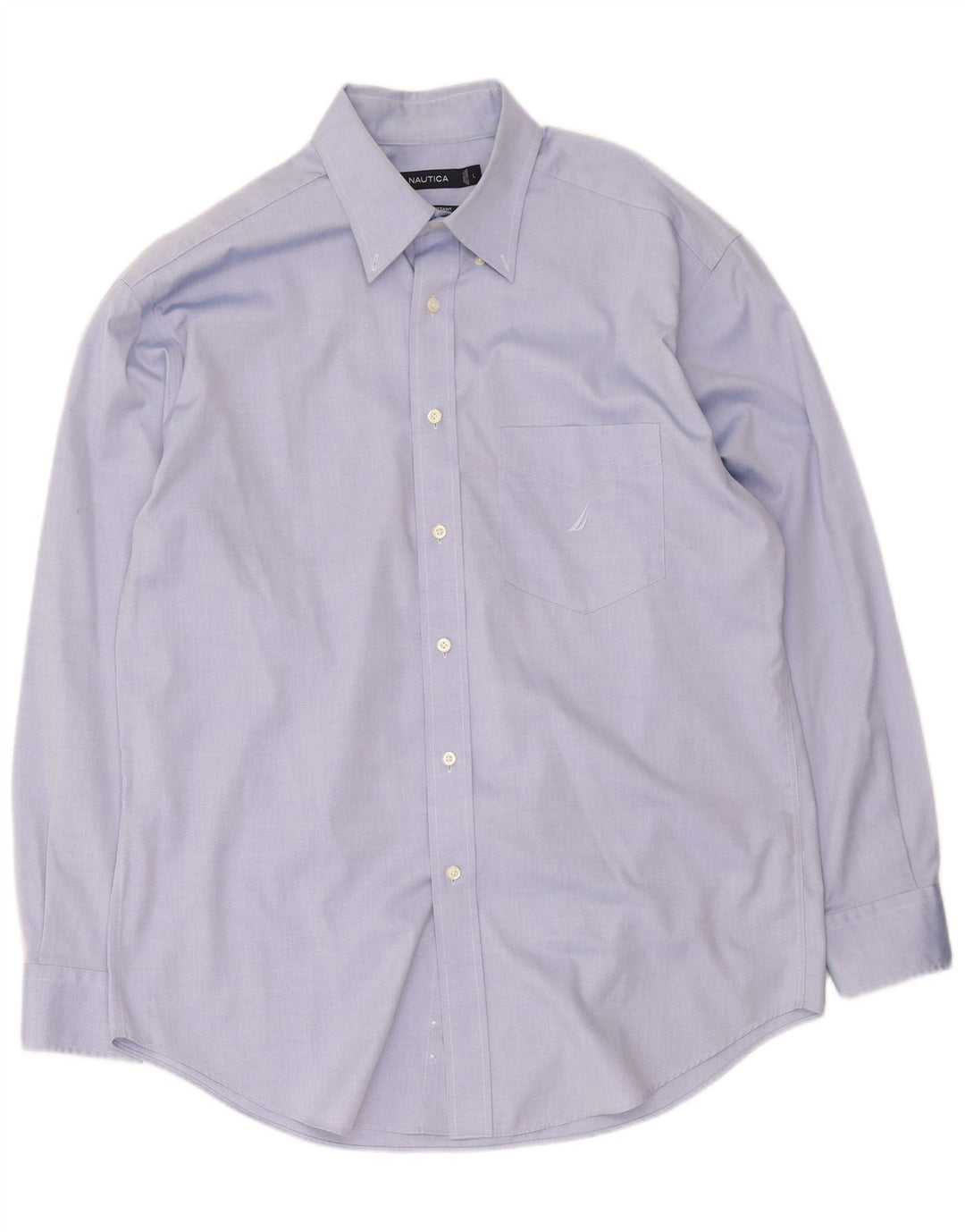 Nautica Mens Shirt Large Blue Cotton
