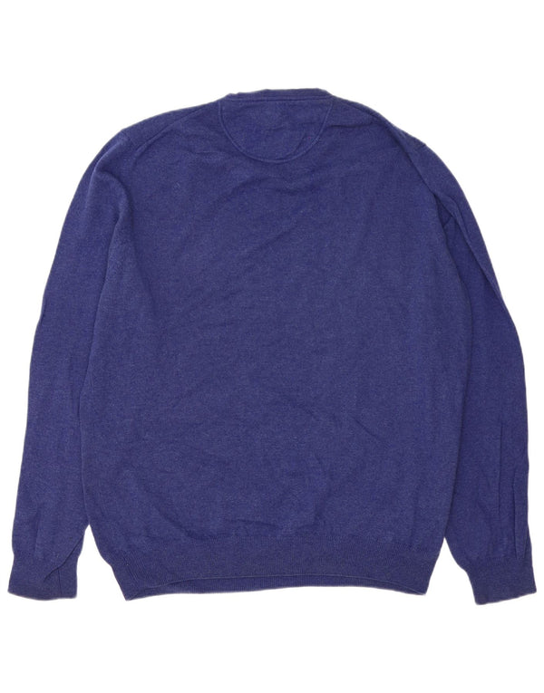 Trussardi Jeans Mens Crew Neck Jumper Sweater Large Blue