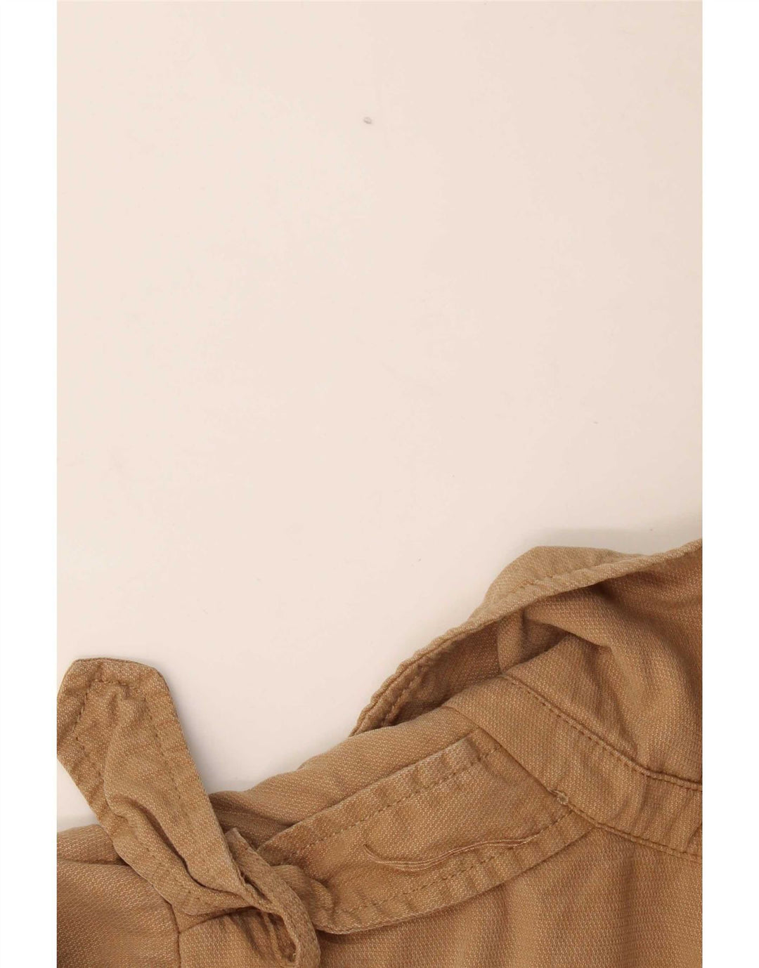 Zara Γυναικείο Open Oversized Military Jacket UK 10 Small Beige Lyocell