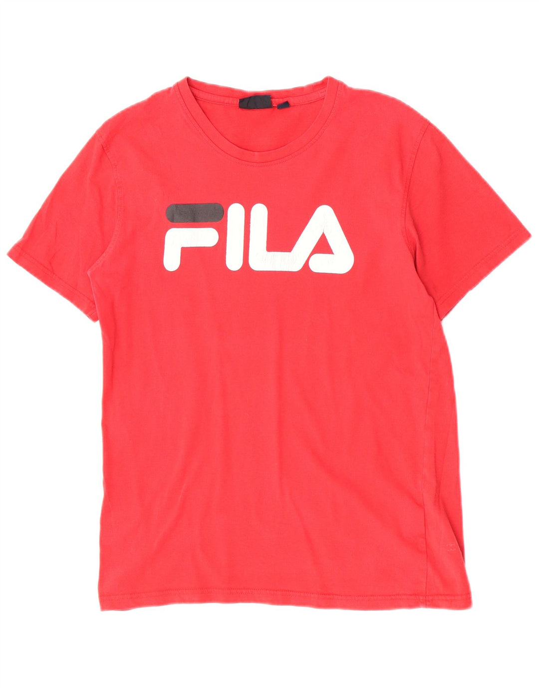 Ανδρικό γραφικό T-Shirt Fila Top Μεσαίο κόκκινο βαμβακερό