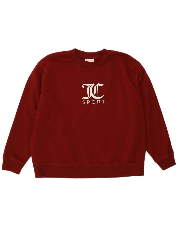 Γυναικείο γραφικό φούτερ Juicy Couture Jumper UK 22 3XL Βαμβακερό μπορντό