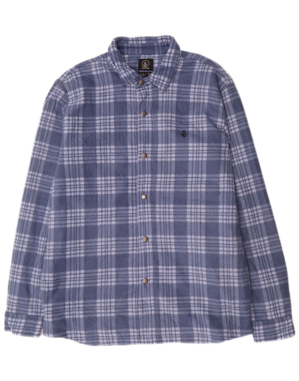 Volcom Ανδρικό Ξυλοκόπο πουκάμισο Fleece XL Blue Check Polyester