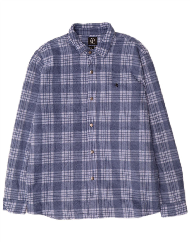 Volcom Ανδρικό Ξυλοκόπο πουκάμισο Fleece XL Blue Check Polyester