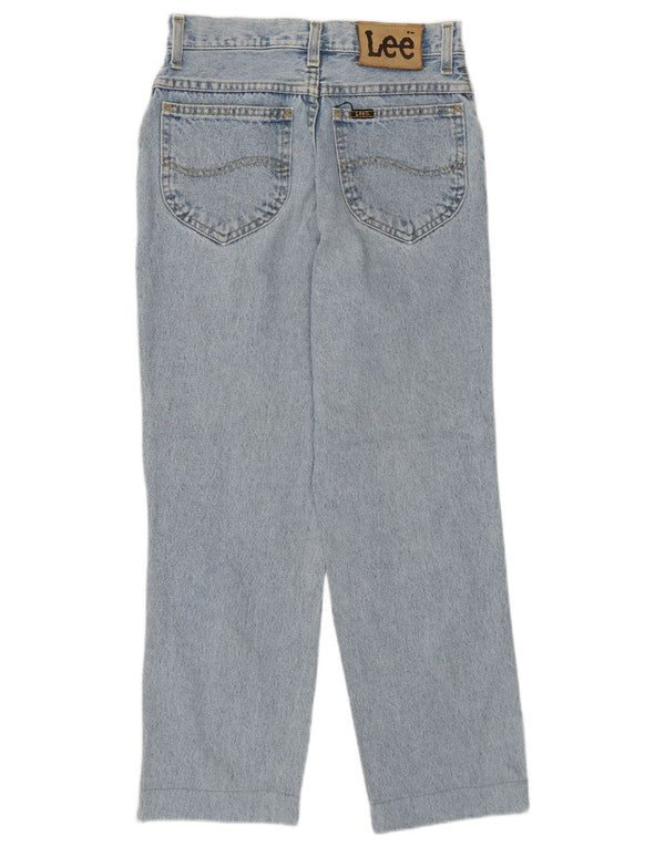 Lee Womens Crop High Waist Jeans US 14 Large W28 L26 Blue Cotton