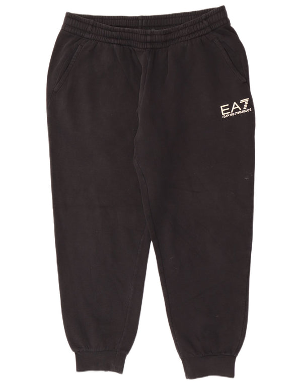 Emporio Armani Ανδρικά Γραφικά Αθλητικά Παντελόνια Joggers Large Μαύρο