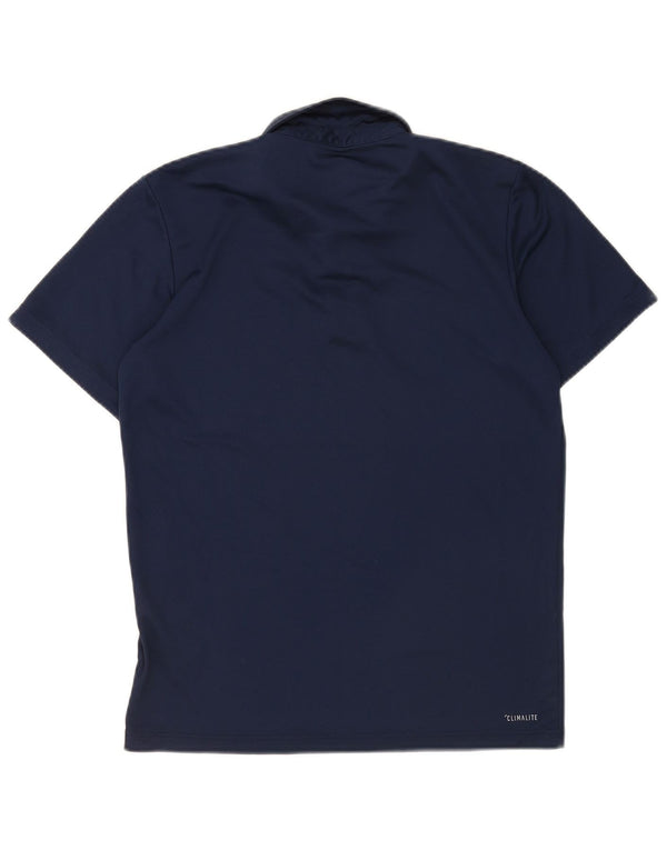 Ανδρικό πουκάμισο Adidas Climalite Polo Small Navy Blue Polyester