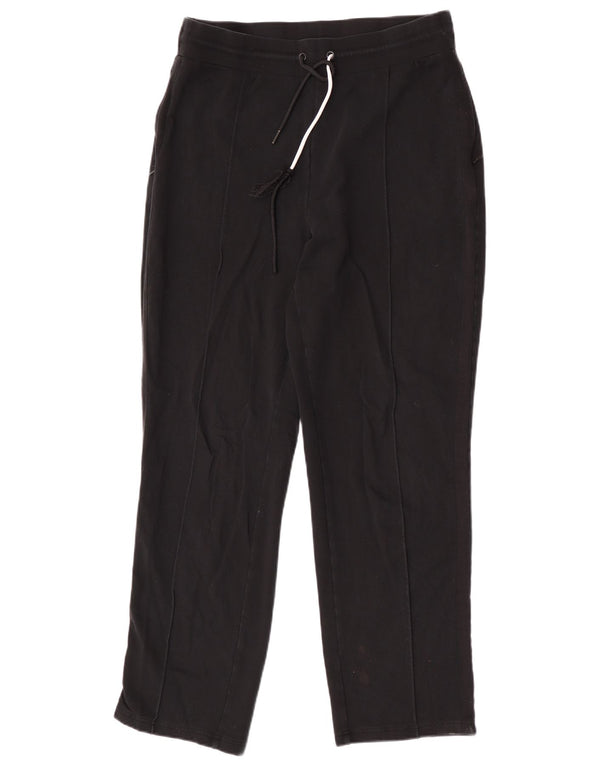 Marks & Spencer Γυναικεία φόρμα παντελόνια UK 14 Large Black Cotton