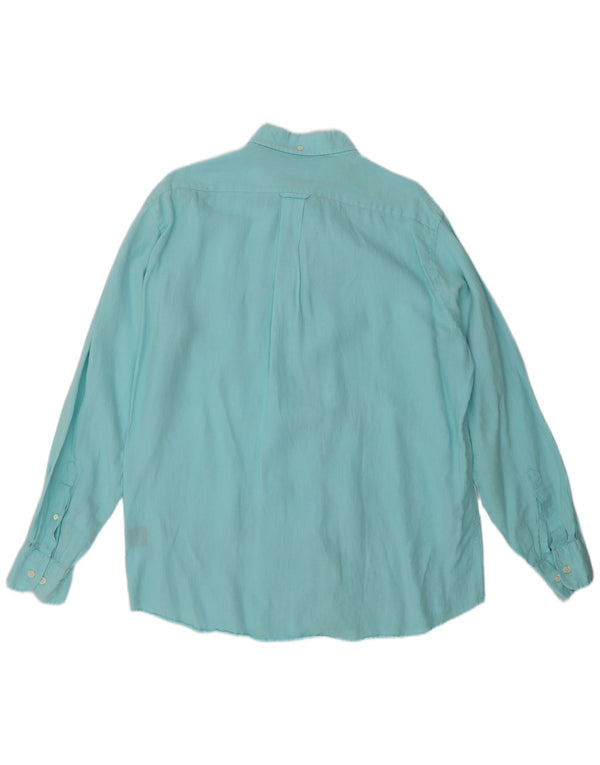 Ανδρικό πουκάμισο Faconnable Medium Blue Linen