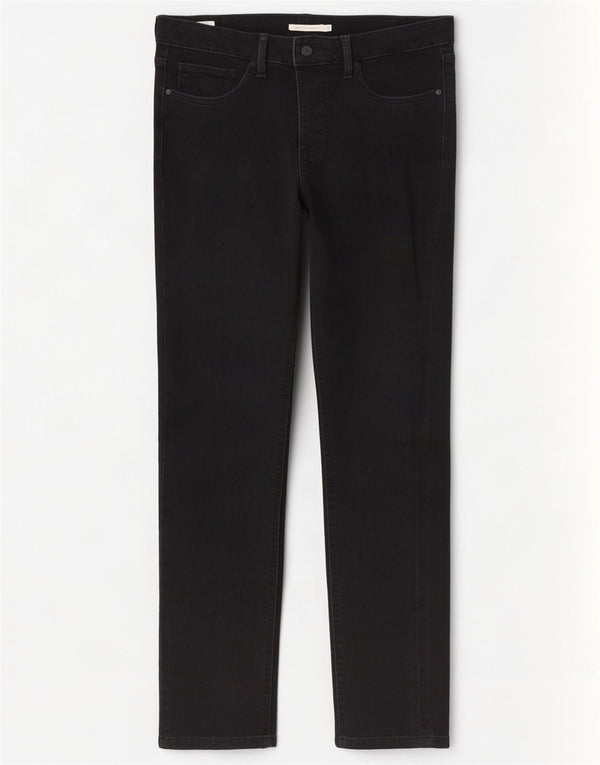 Levi's Womens 311 Crop Shaping Skinny Jeans W31 L26 Μαύρο
