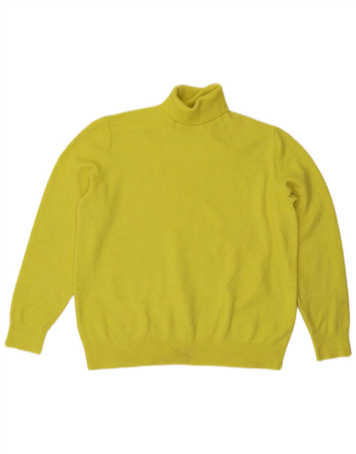 Marks & Spencer Γυναικείο πουλόβερ με ρολό λαιμόκοψη UK 14 Medium Yellow
