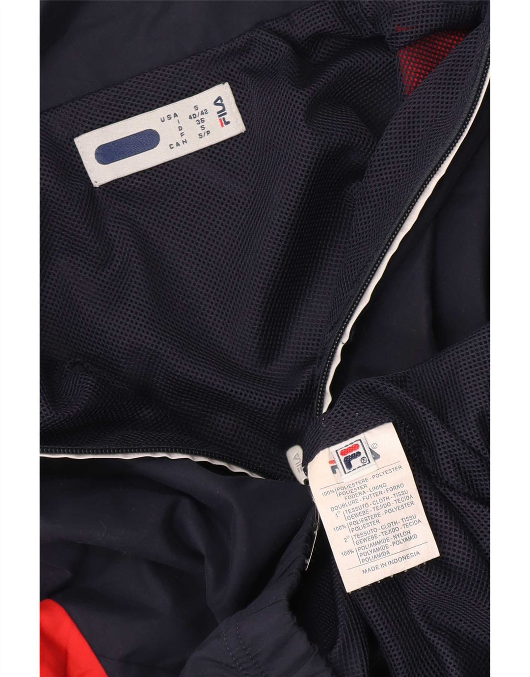 Fila Γυναικεία αθλητική φόρμα Top Jacket UK 10 Small Navy Blue Colourblock