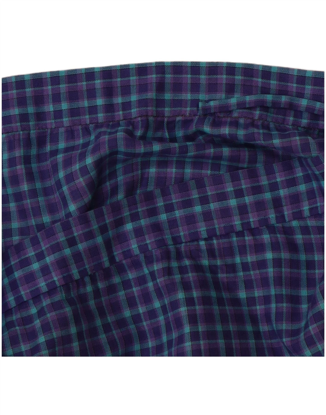 VINTAGE Womens High Waist A-Line Skirt W26 Small Blue Check