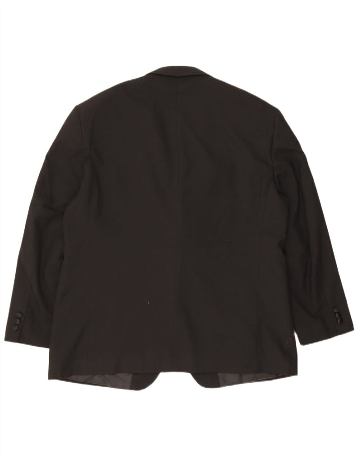 Marks & Spencer Ανδρικό σακάκι blazer 2 κουμπιών UK 44 XL μαύρο πολυεστέρα