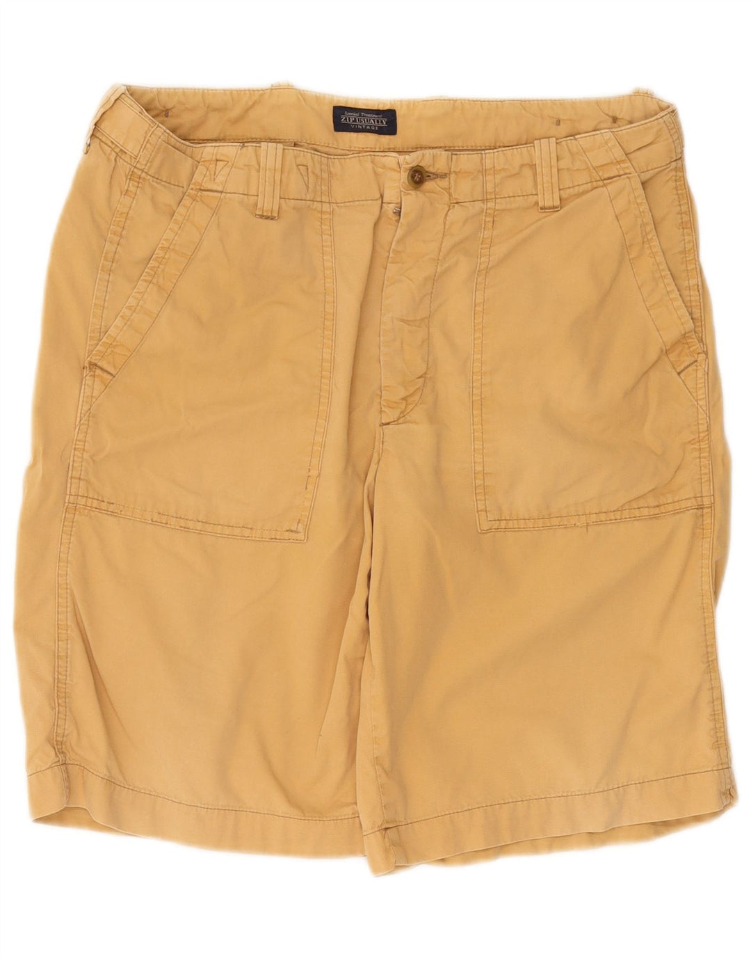 Vintage Ανδρικό σορτς Chino IT 48 Medium W32 Κίτρινο βαμβακερό