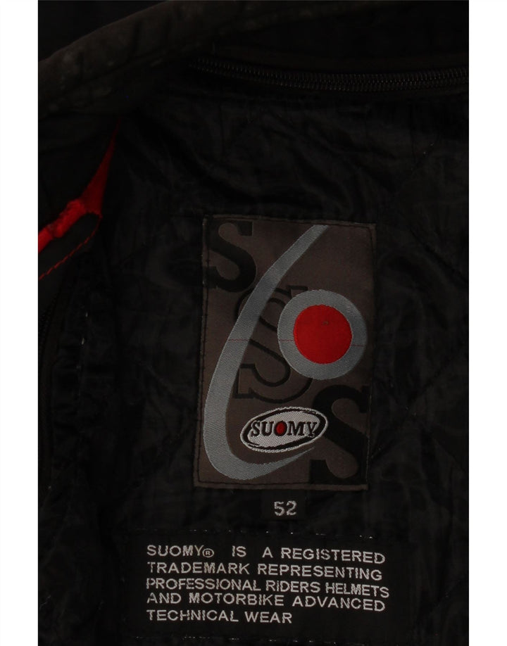 Ανδρικό Suomy Graphic Racer Jacket IT 52 XL Μαύρο Nylon