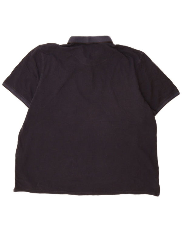 Jack & Jones Mens Polo Shirt 3XL Navy Blue Cotton