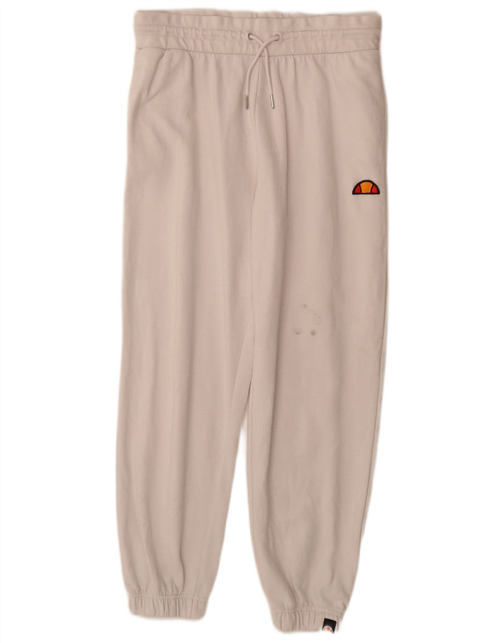 Γυναικεία αθλητική φόρμα ELLESSE Παντελόνι Joggers UK 14 Large Off White Βαμβακερά