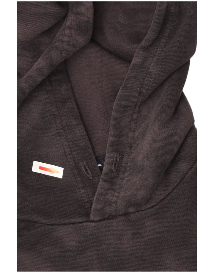 Champion Womens Hoodie Jumper UK 14 Medium Grey Tie Dye Cotton