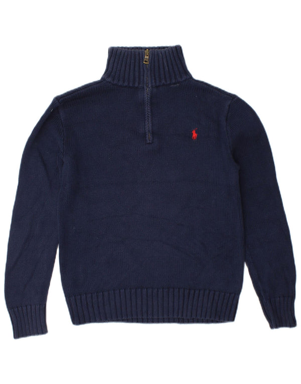 Polo Ralph Lauren Boys πουλόβερ με φερμουάρ 10-11 ετών Medium Navy Blue