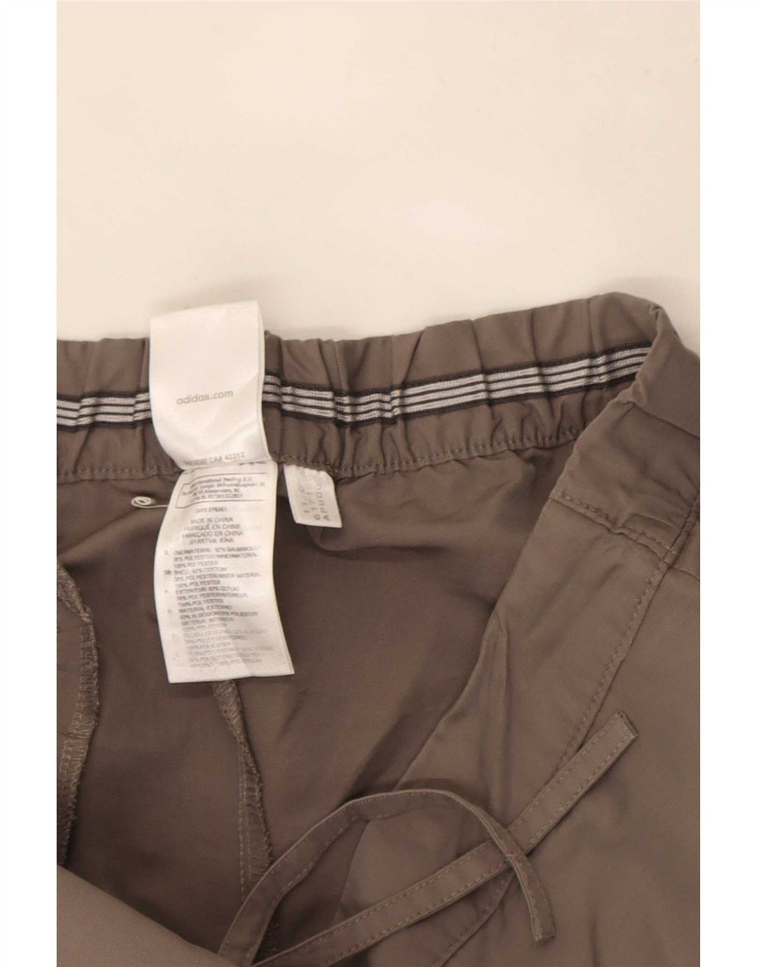 Γυναικείο βερμούδα Adidas UK 12 Medium W30 Γκρι βαμβακερό