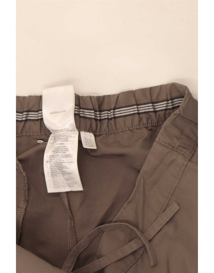 Γυναικείο βερμούδα Adidas UK 12 Medium W30 Γκρι βαμβακερό