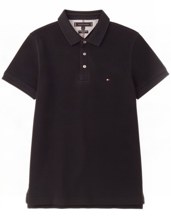 Tommy Hilfiger Ανδρικό μπλουζάκι Polo Slim Fit Small Navy Blue Cotton