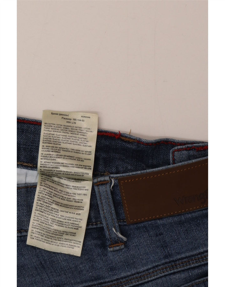 Ανδρικό τζιν Wrangler ίσιο W35 L30 Μπλε βαμβακερό