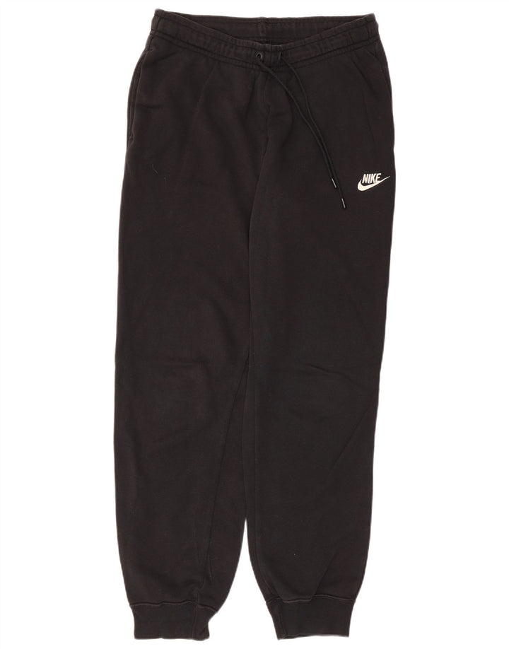 NIKE Mens Tracksuit Trousers Joggers Small  Black Cotton