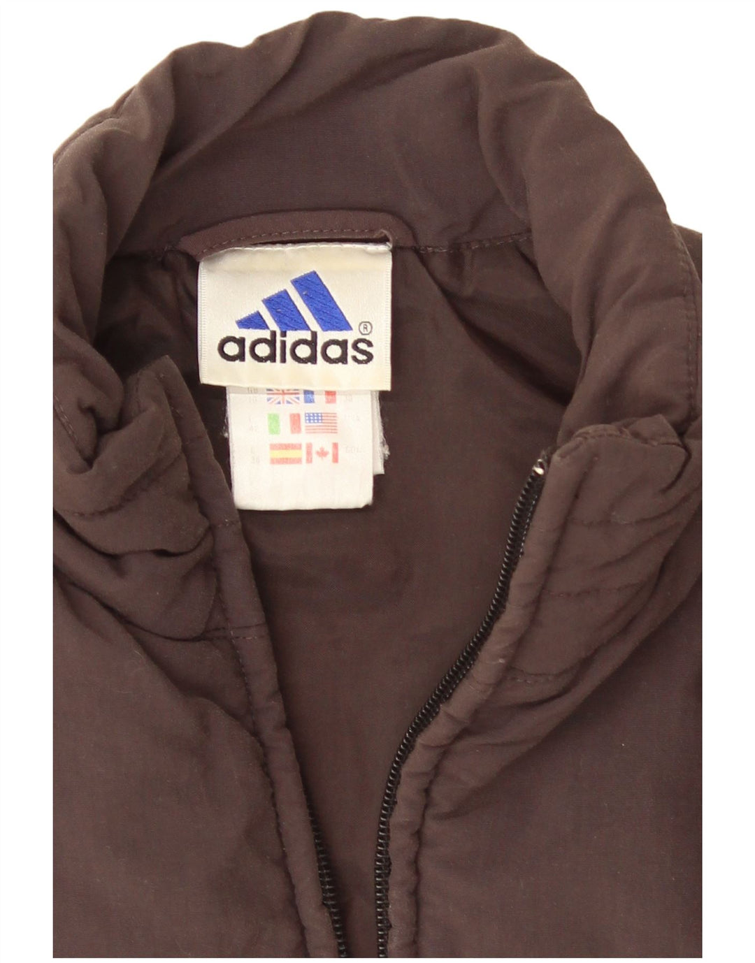 Adidas Γυναικεία padded Gilet UK 10 Small Brown Polyamide