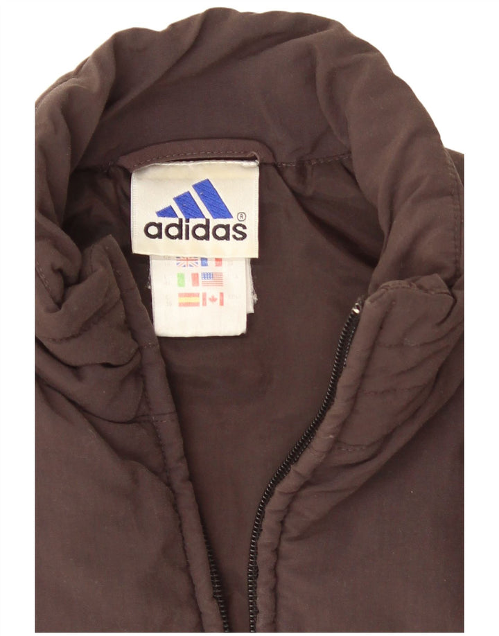 Adidas Γυναικεία padded Gilet UK 10 Small Brown Polyamide