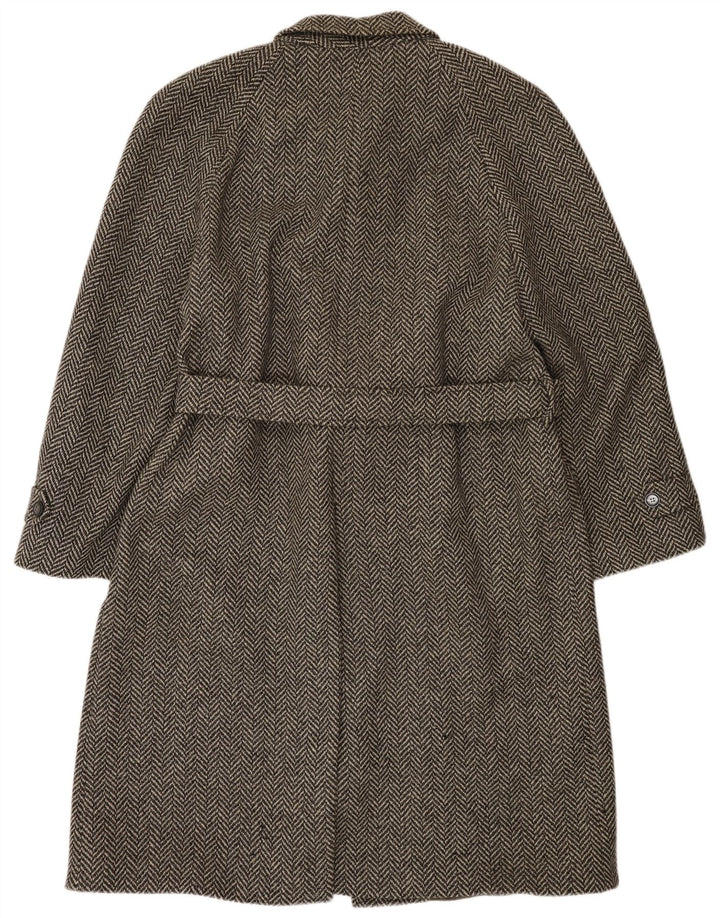 Ανδρικό πανωφόρι Crombie Aberdeen UK 42 XL Γκρι ψαροκόκκαλο νέο μαλλί