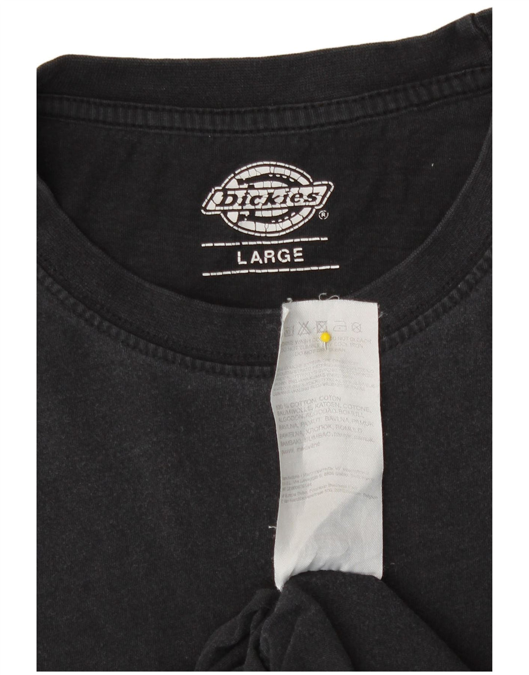 Ανδρικό T-Shirt Dickies Top Large Μαύρο Βαμβακερό