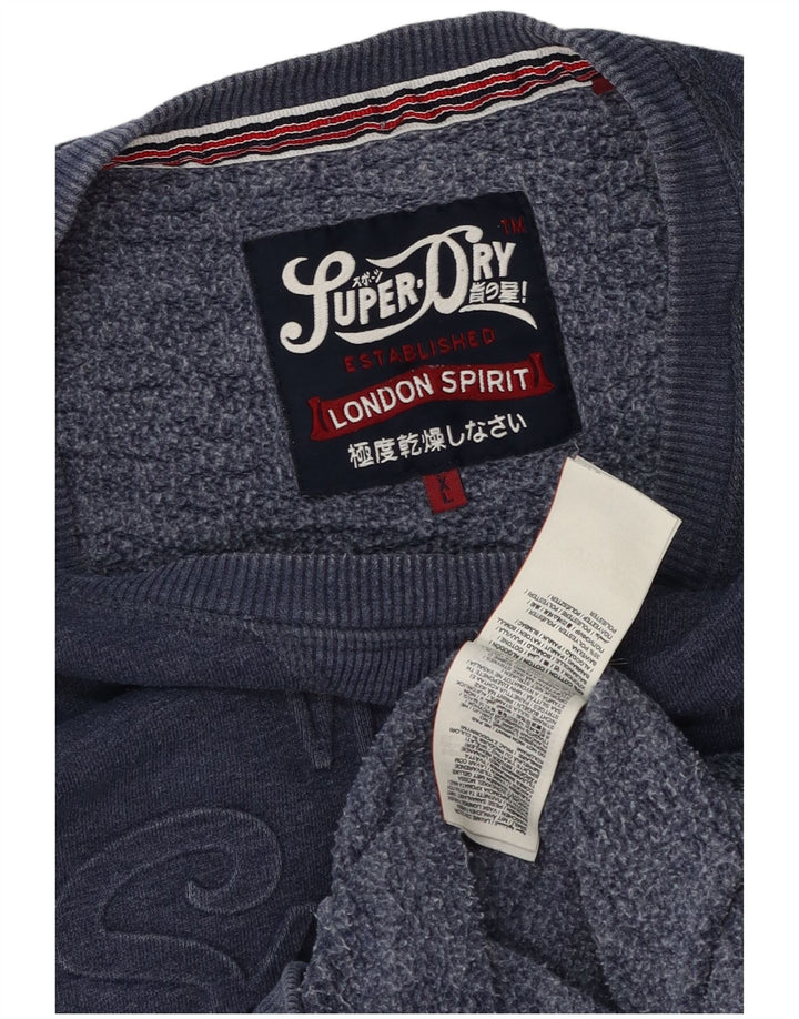 Ανδρικό γραφικό φούτερ Superdry Jumper XL Μπλε βαμβακερό