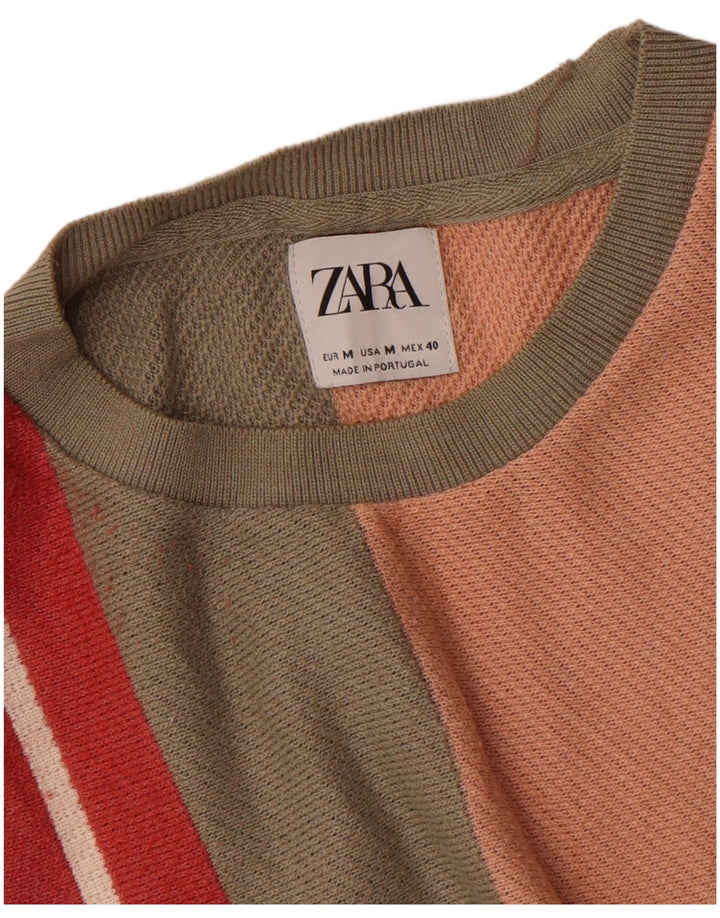 Ανδρικό T-Shirt Zara Top Μεσαίο Πολύχρωμο Ριγέ