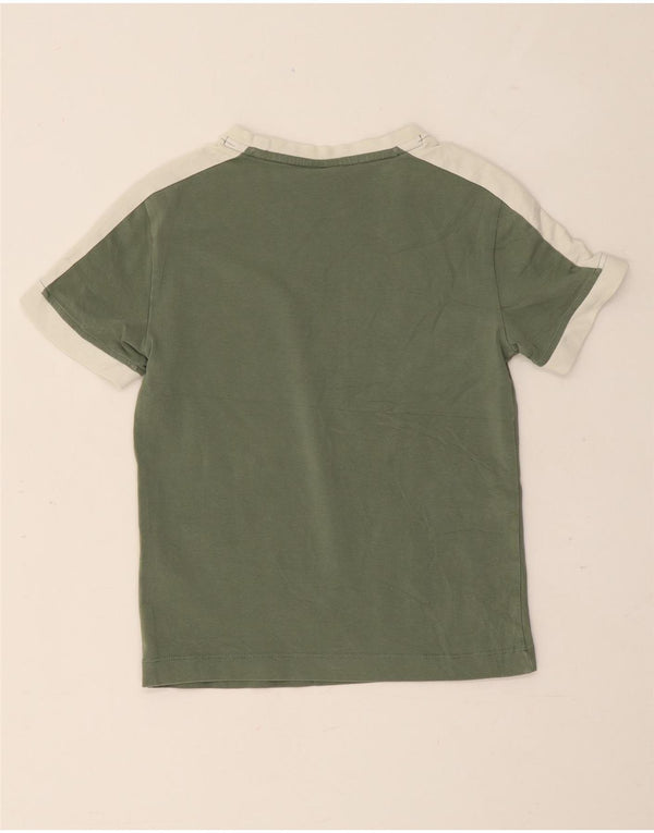 Puma Γυναικείο T-Shirt Top UK 8 Small Green Colourblock Βαμβακερό