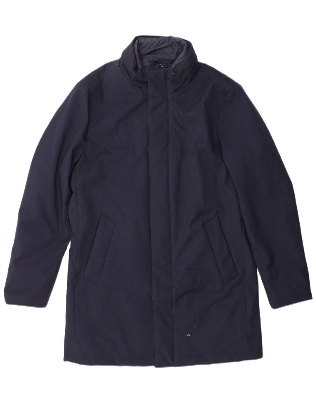 Ανδρικό παλτό ανεμοθραύστη Boggi UK 38 Medium Navy Blue Polyester