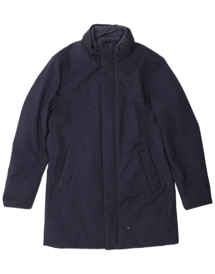 Ανδρικό παλτό ανεμοθραύστη Boggi UK 38 Medium Navy Blue Polyester
