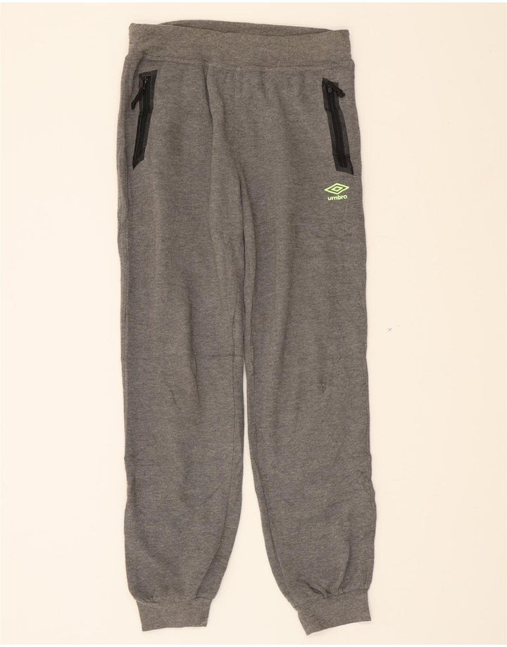UMBRO Boys Tracksuit Trousers Joggers 13-14 Years  Grey Polyester Vintage Umbro and Second-Hand Umbro from Messina Hembry 