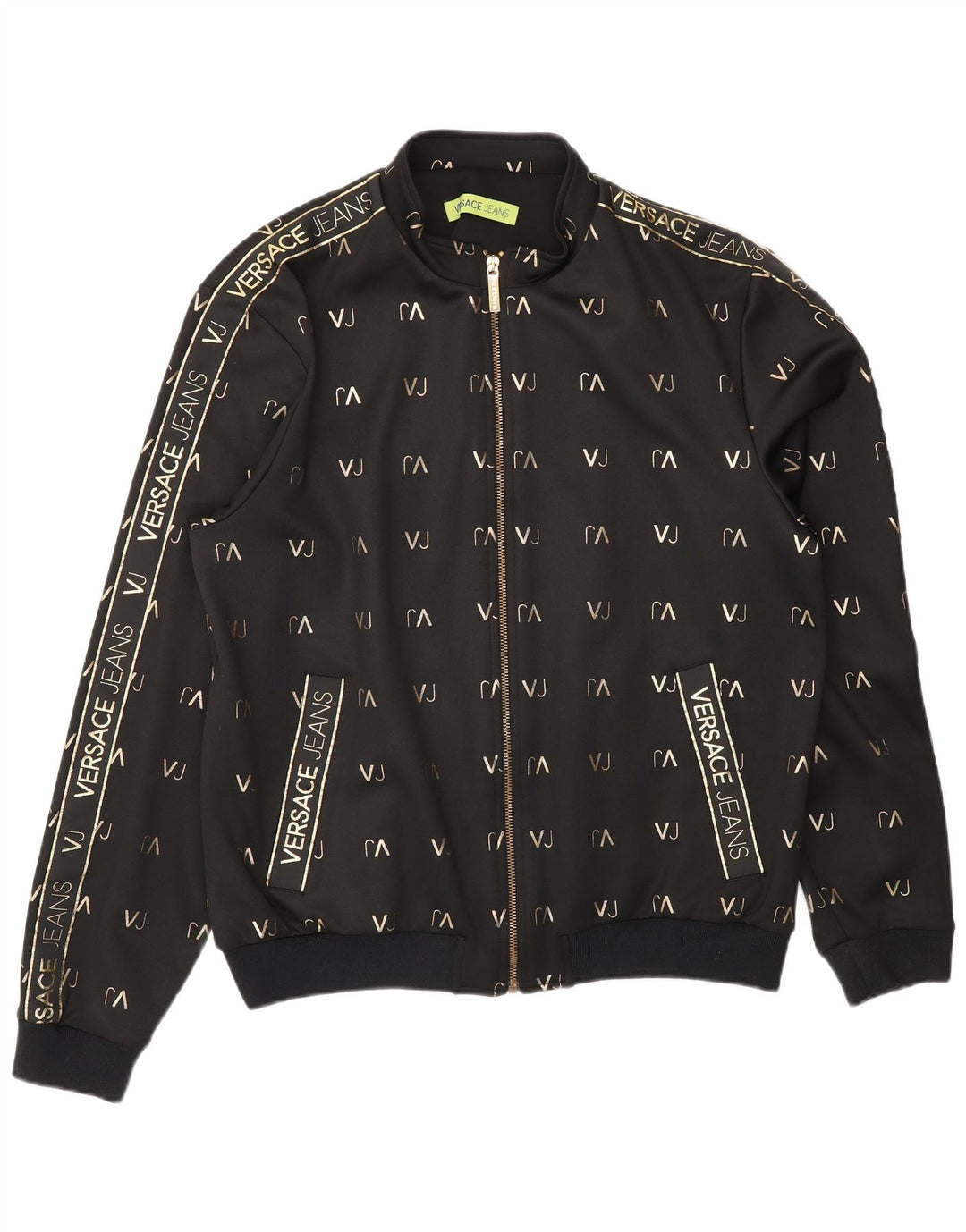Ανδρική φόρμα φόρμας γραφικών Versace Top Jacket XL Black Polyester Sports