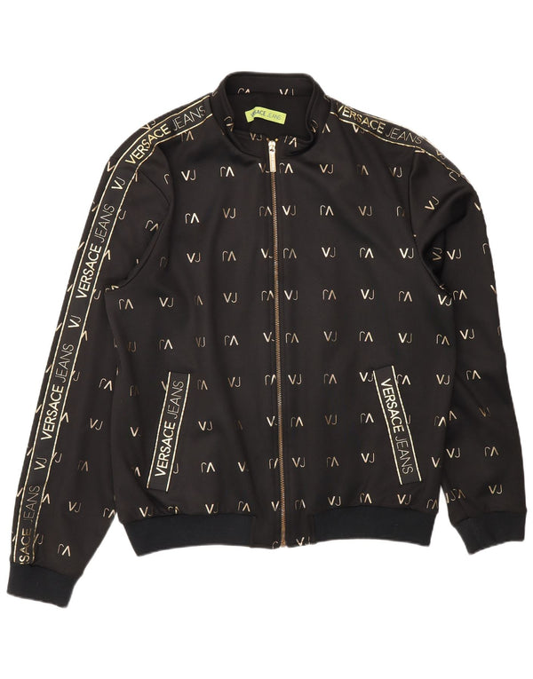 Ανδρική φόρμα φόρμας γραφικών Versace Top Jacket XL Black Polyester Sports