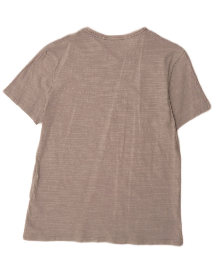 Ανδρικό T-Shirt All Saints Top Large Grey Flecked Cotton