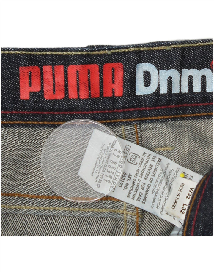 Ανδρικό τζιν Puma ίσιο W32 L28 Μπλε βαμβακερό