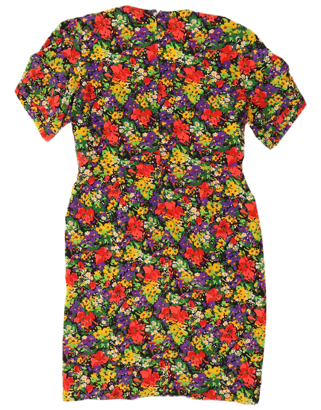 Vintage γυναικείο φόρεμα με θήκη US 18 2XL Πολύχρωμο Floral Πολυεστέρας