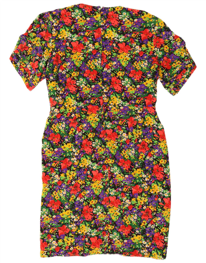 Vintage γυναικείο φόρεμα με θήκη US 18 2XL Πολύχρωμο Floral Πολυεστέρας