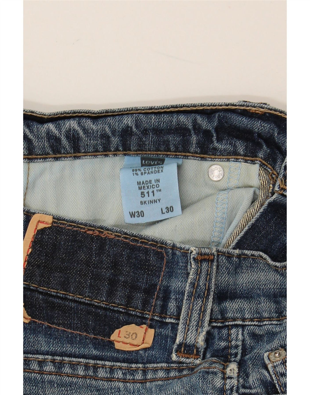 LEVI'S Γυναικείο 511 Skinny Jeans W30 L30 Μπλε Βαμβακερό