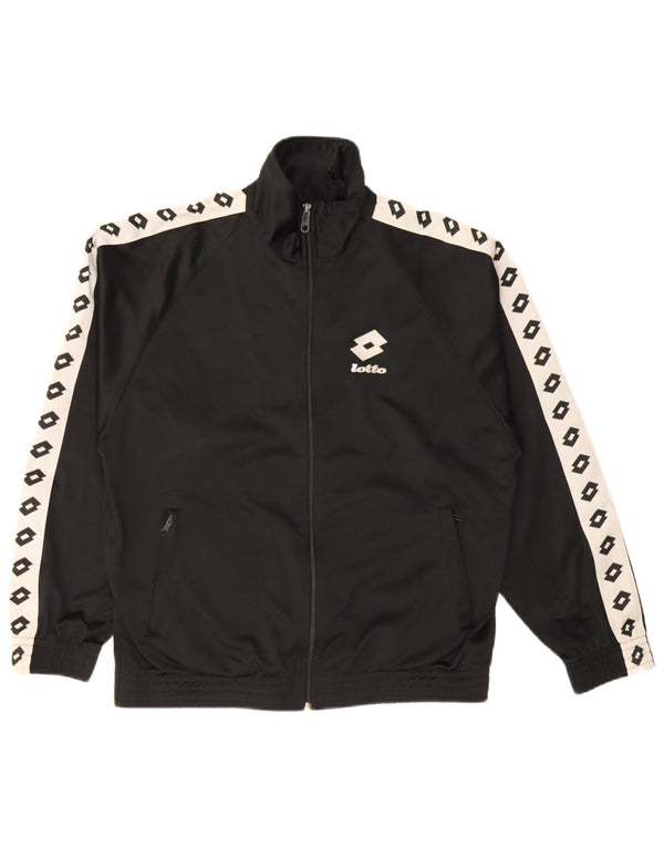 Ανδρική φόρμα γραφικών Lotto Top Jacket Large Black Colourblock