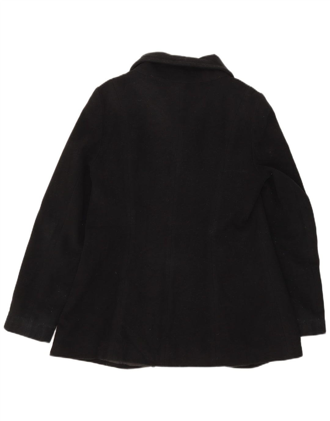 Zara Γυναικείο μπουφάν blazer UK 14 Large Black Wool
